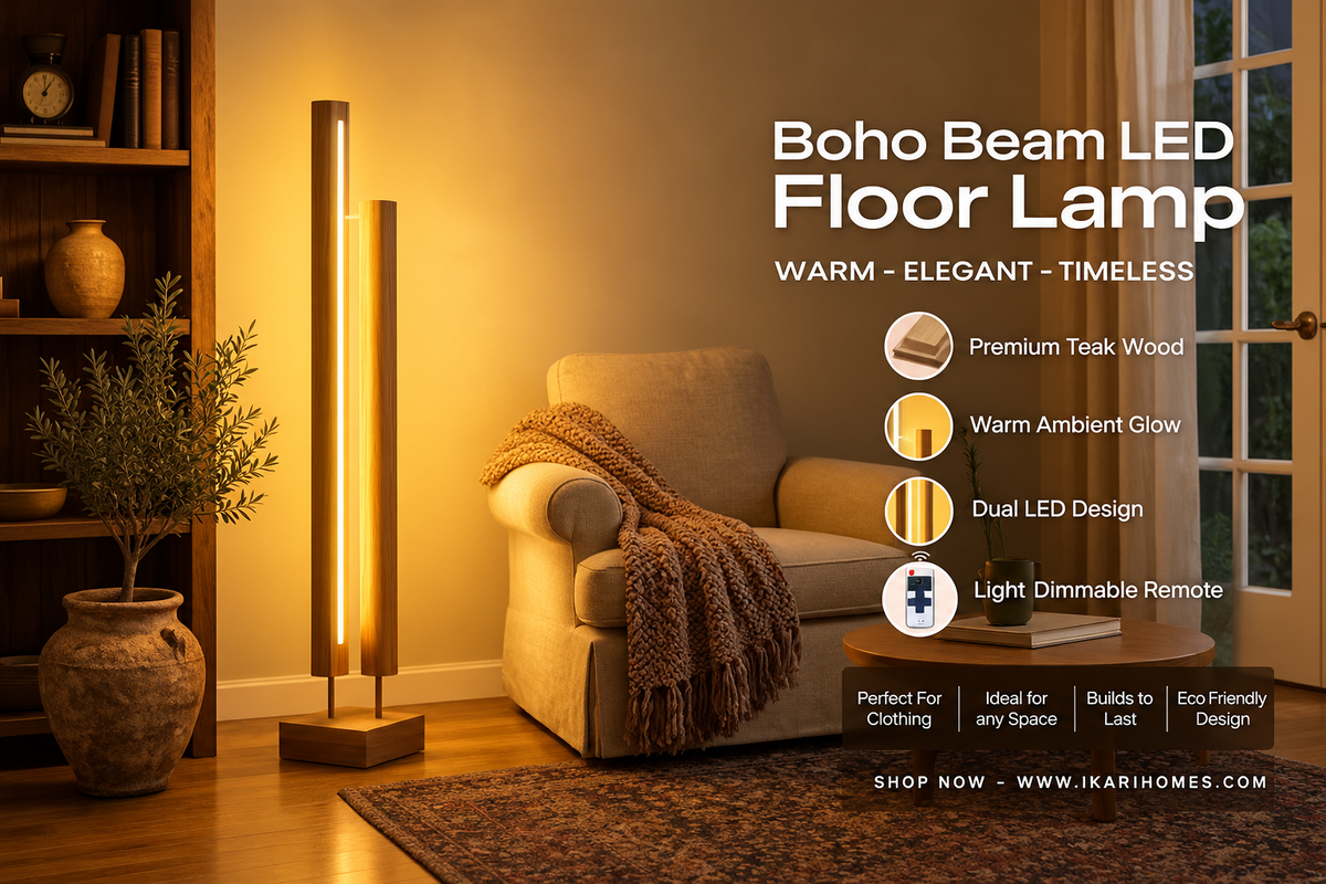 Boho Beam Led Floor Lamp