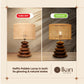 Rattan Pebble Lamp - Crafted for Calm.
