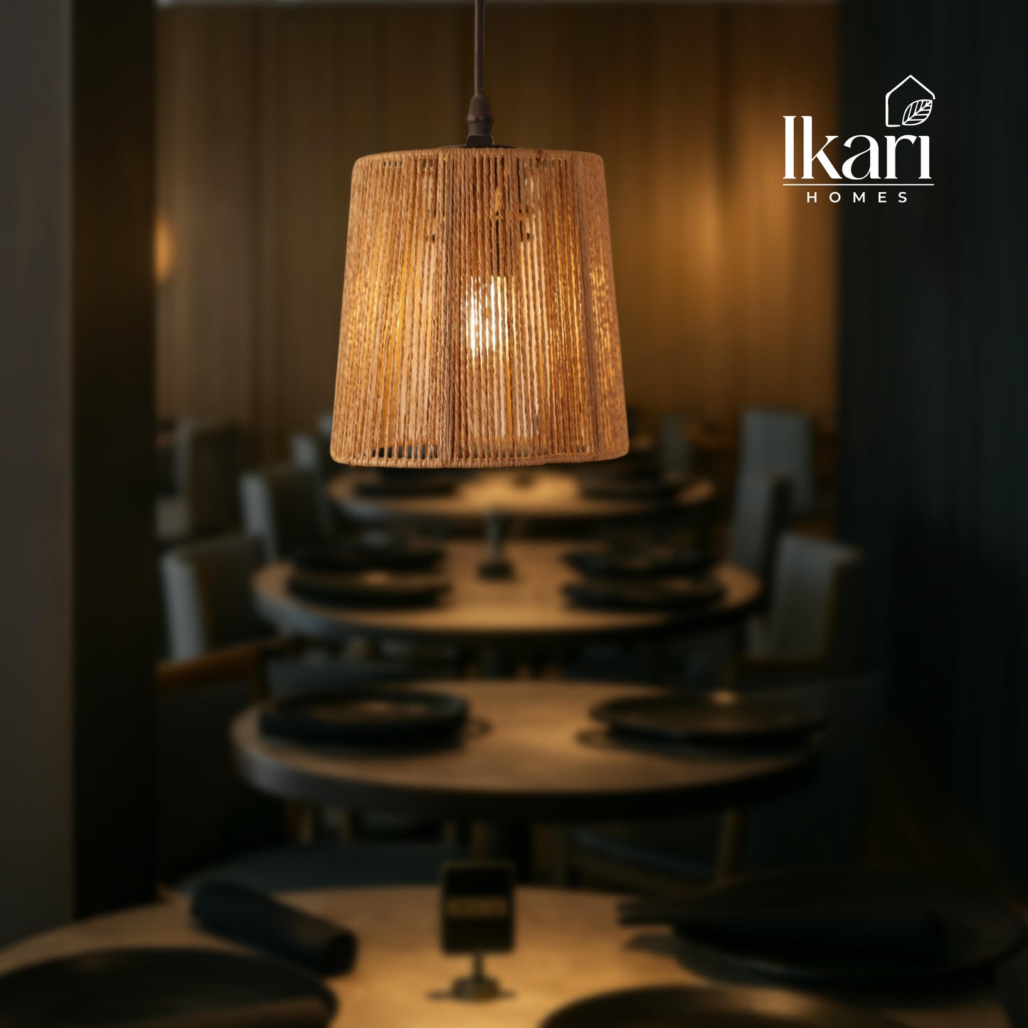 Raffia Nest Pendant Lamp – Woven Warmth