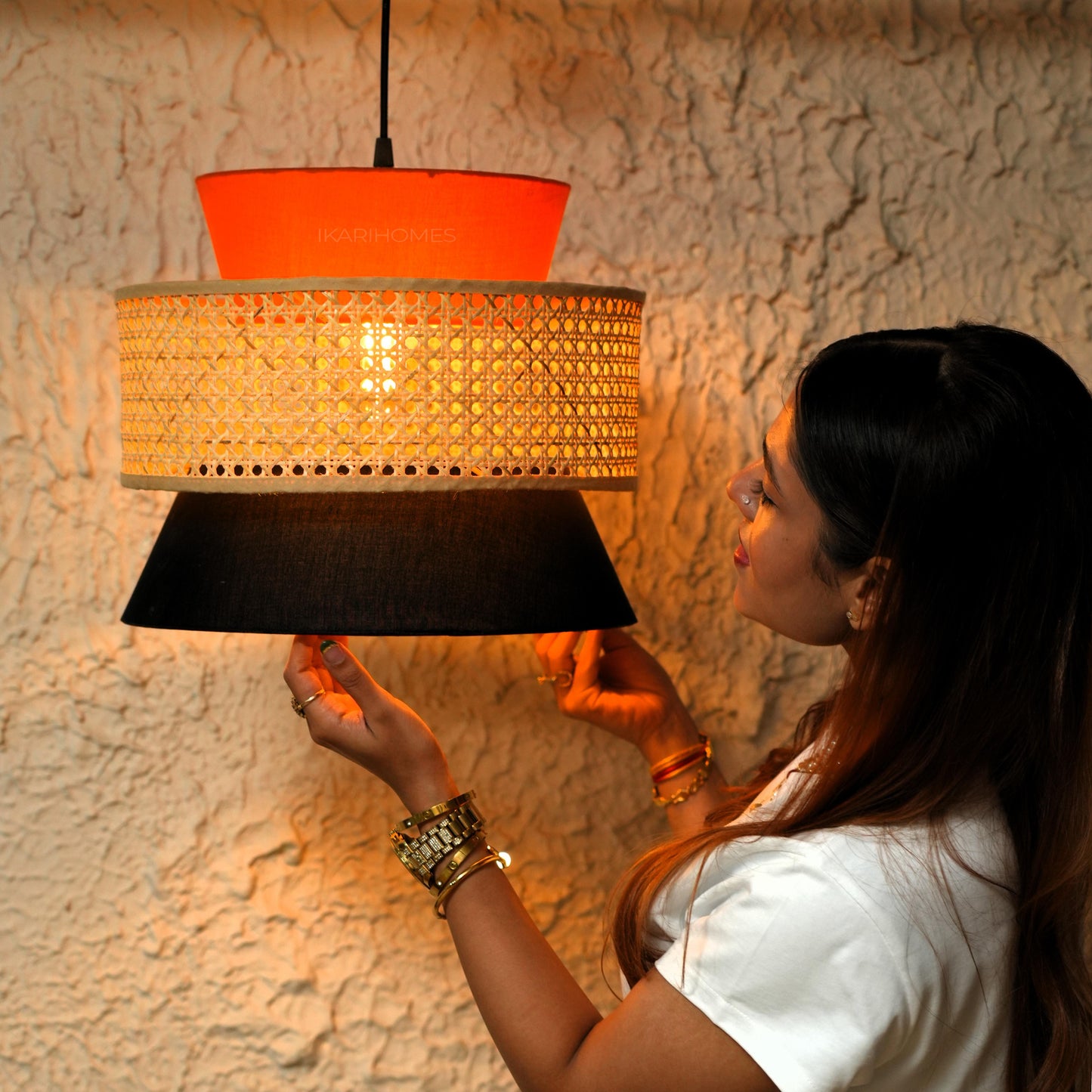 Rattan Pendant Weave Chandelier