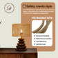 Rattan Pebble Lamp - Crafted for Calm.