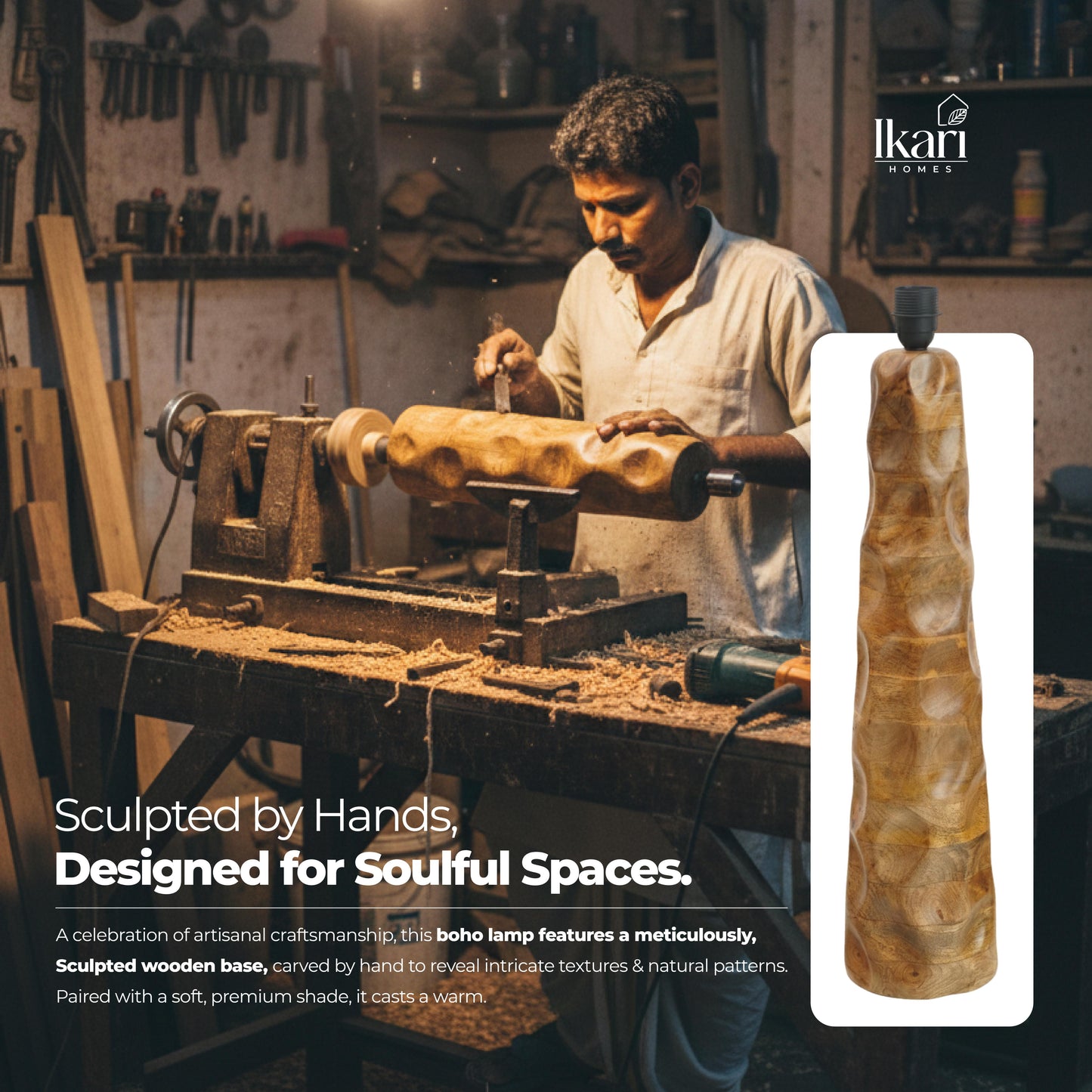 Vintage Raffia Floor Lamp – Woven by Nature, Rooted in Calm