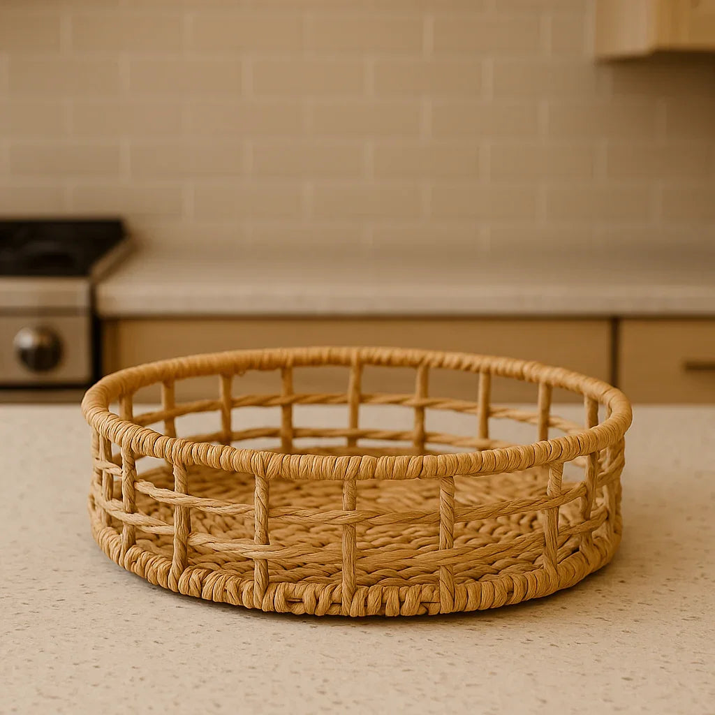 Nestique Raffia Basket – Round