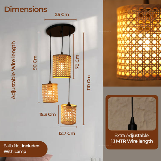 Rattan Woven Hanging Lamp