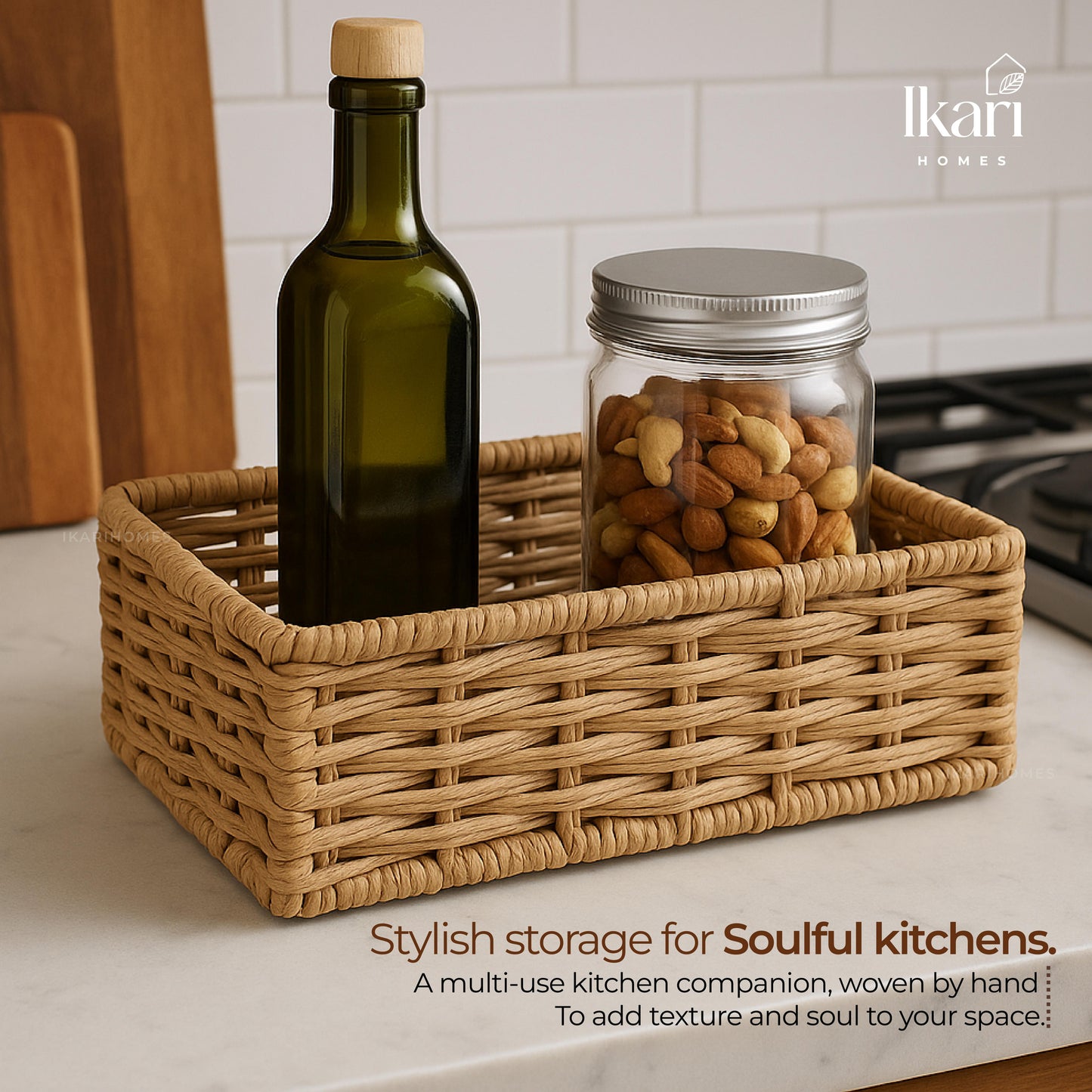 Nestique Raffia Basket – Compact