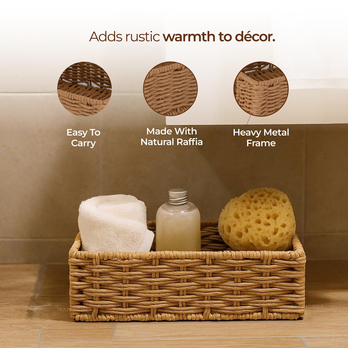 Nestique Raffia Basket – Compact