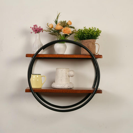 Walnut Aura Display Wall Rack