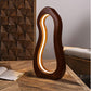 “Elysian Lamp by Ikari Homes – a handcrafted wooden table lamp with a warm boho aesthetic, perfect for cozy corners and minimal interiors.”

