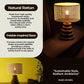 Rattan Pebble Table Lamp