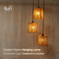 Twisted Woven Hanging Lamp Boho Chandelier