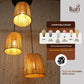 Twisted Woven Hanging Lamp Boho Chandelier