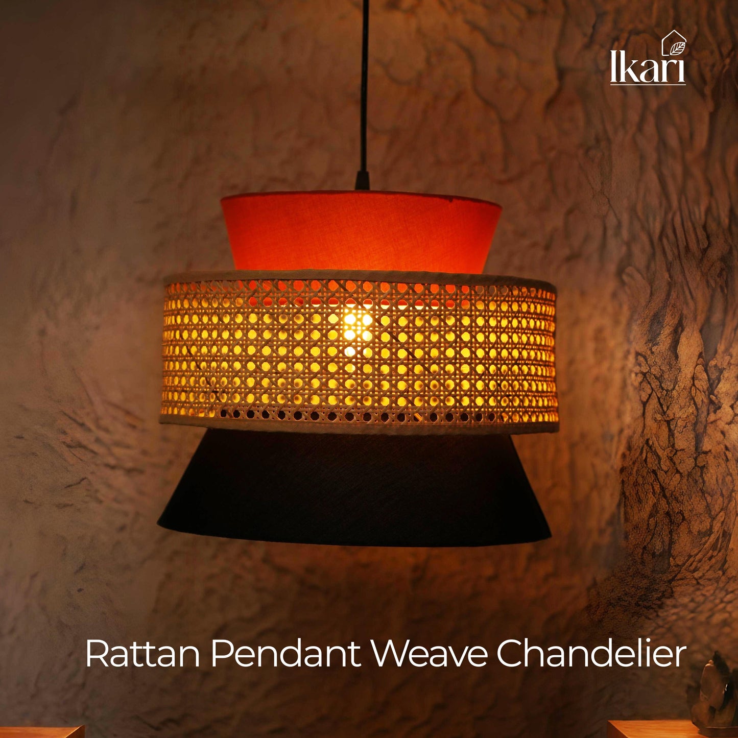 Rattan Pendant Weave Chandelier