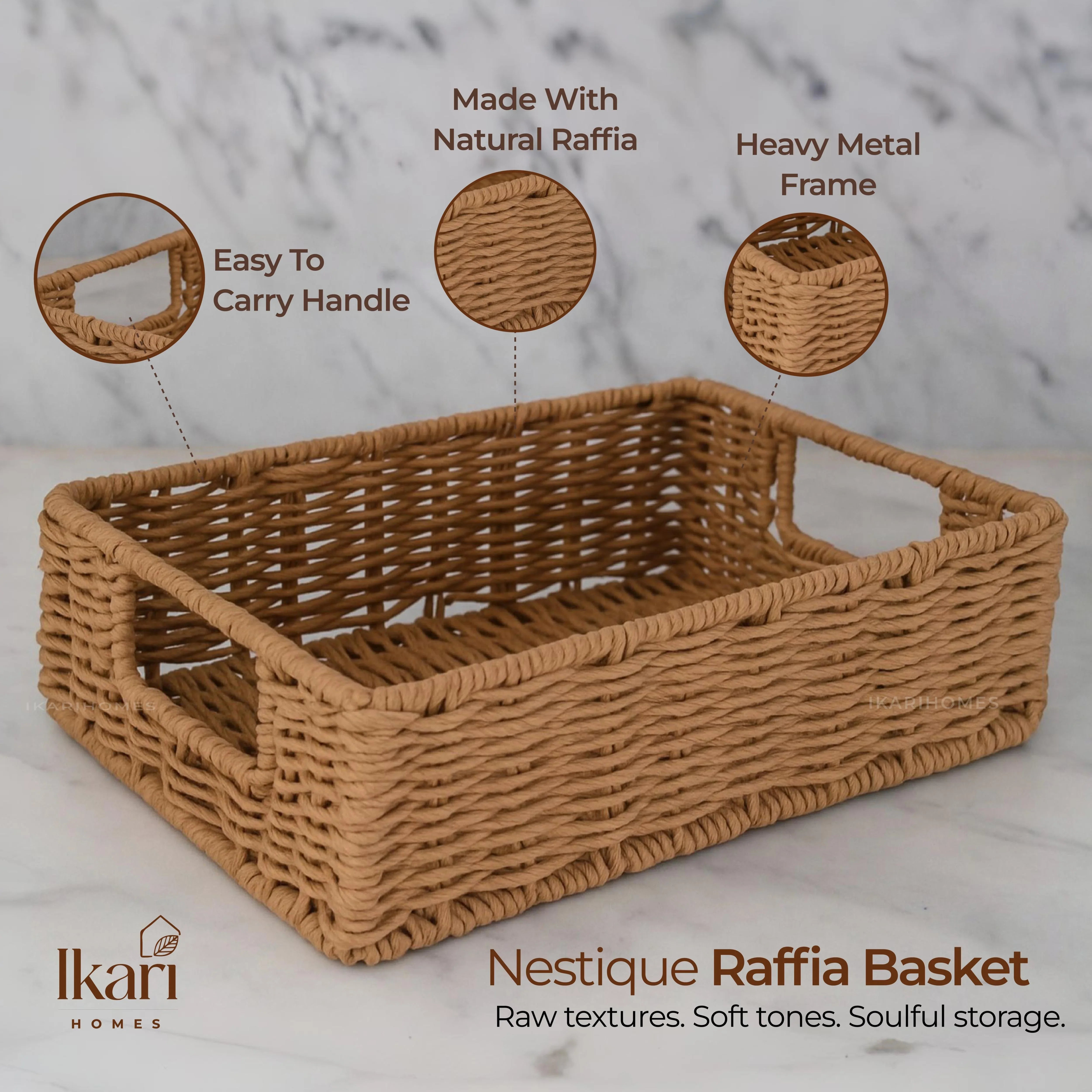 Nestique Raffia Basket - Medium