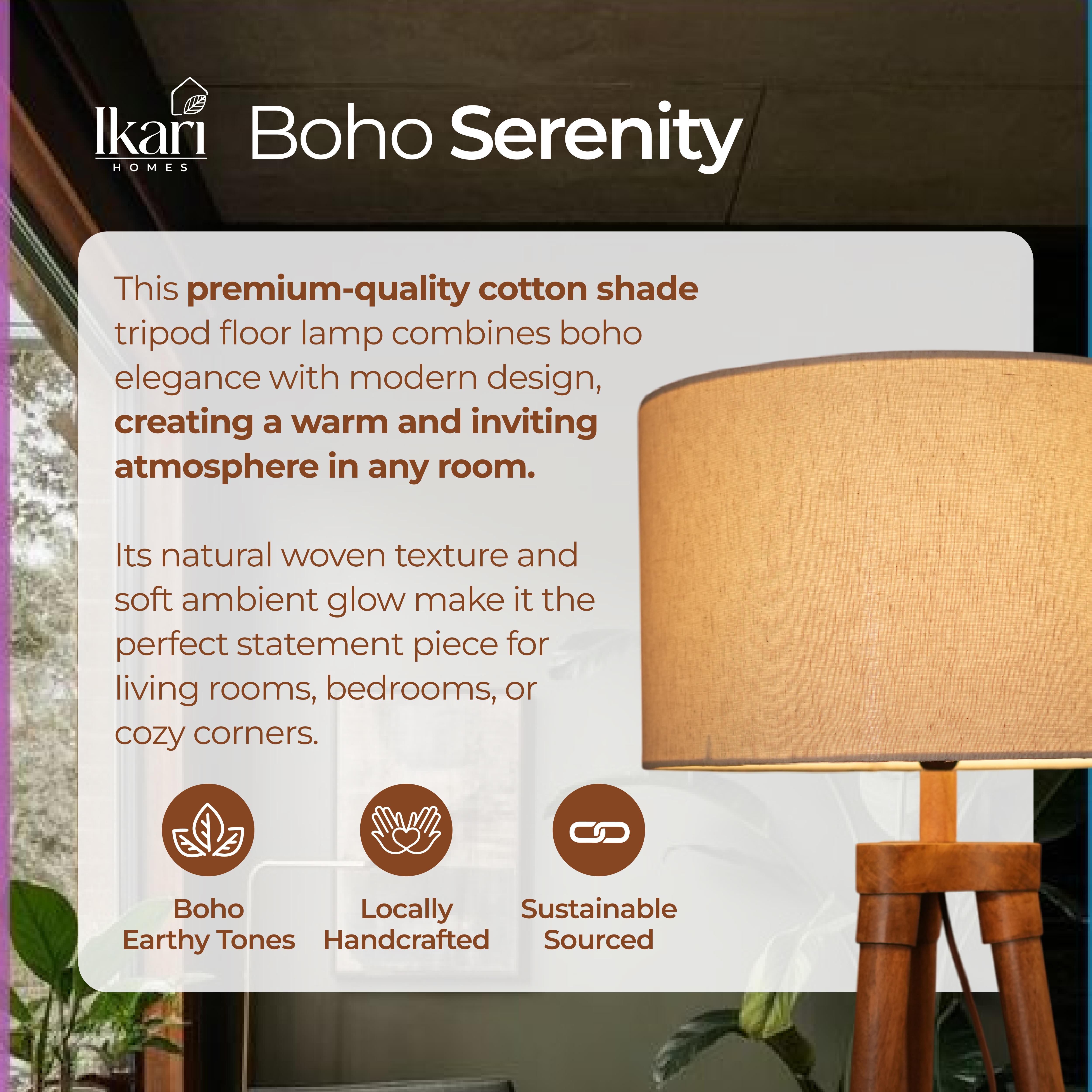 Sunset Drift Tripod Floor Lamp