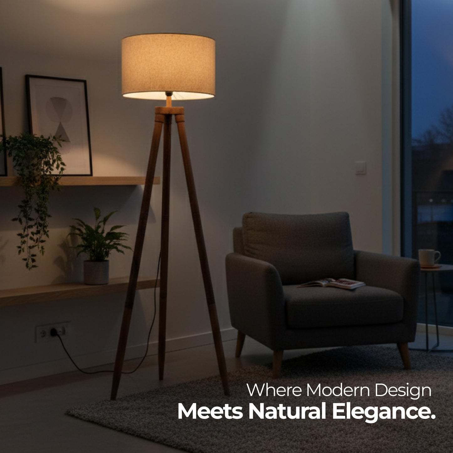 Sunset Drift Tripod Floor Lamp