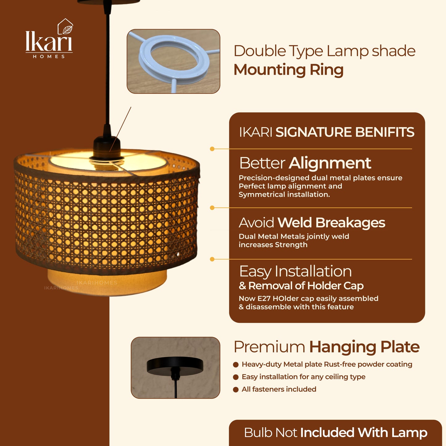 Hexa Duo Hanging Lamp 12 INCH