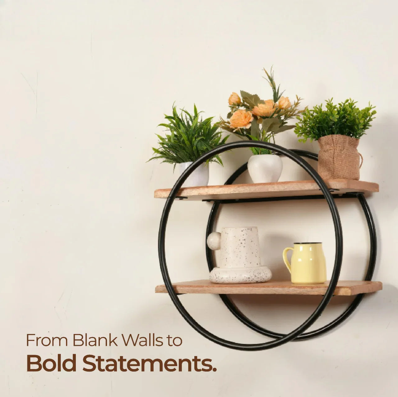 Natural Aura Display Wall Rack