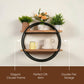 Natural Aura Display Wall Rack