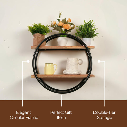 Natural Aura Display Wall Rack