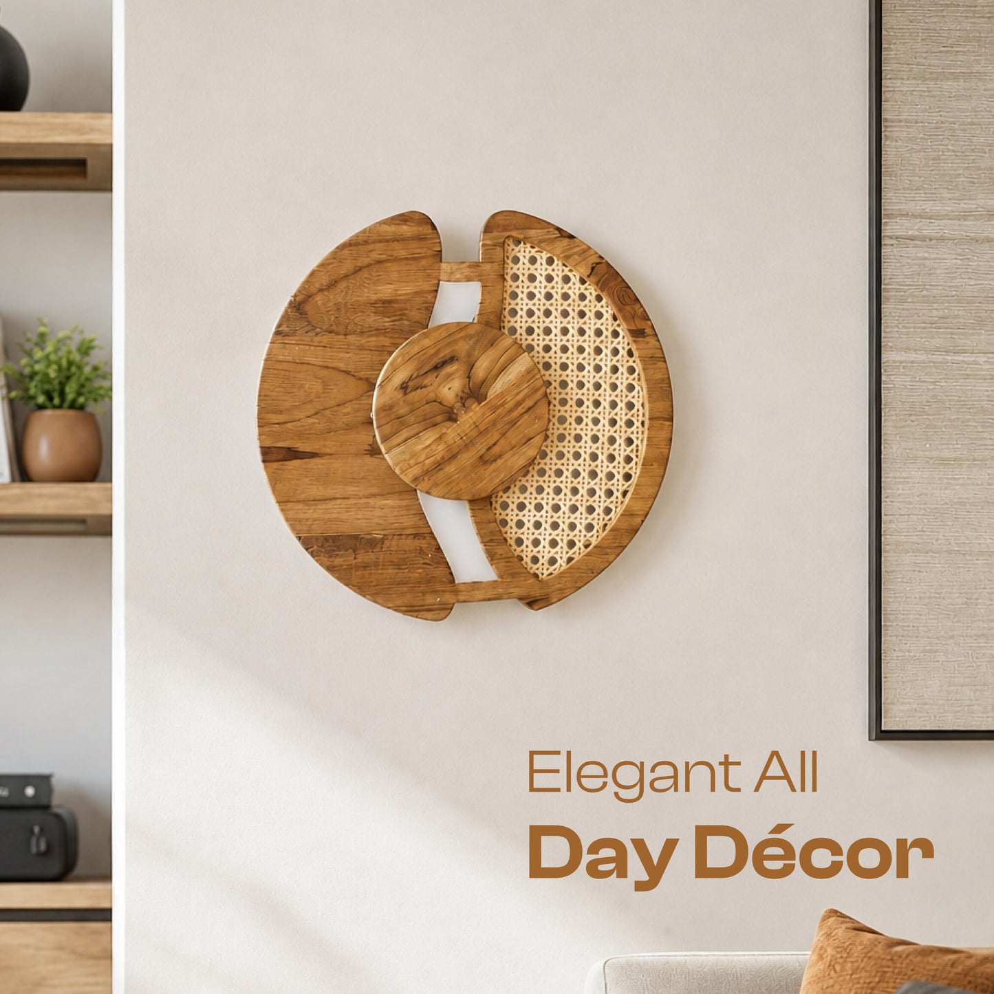 Eclipse Rattan Wall Lamp