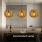 Kora Raffia Pendant Lamp -  Handwoven Calm