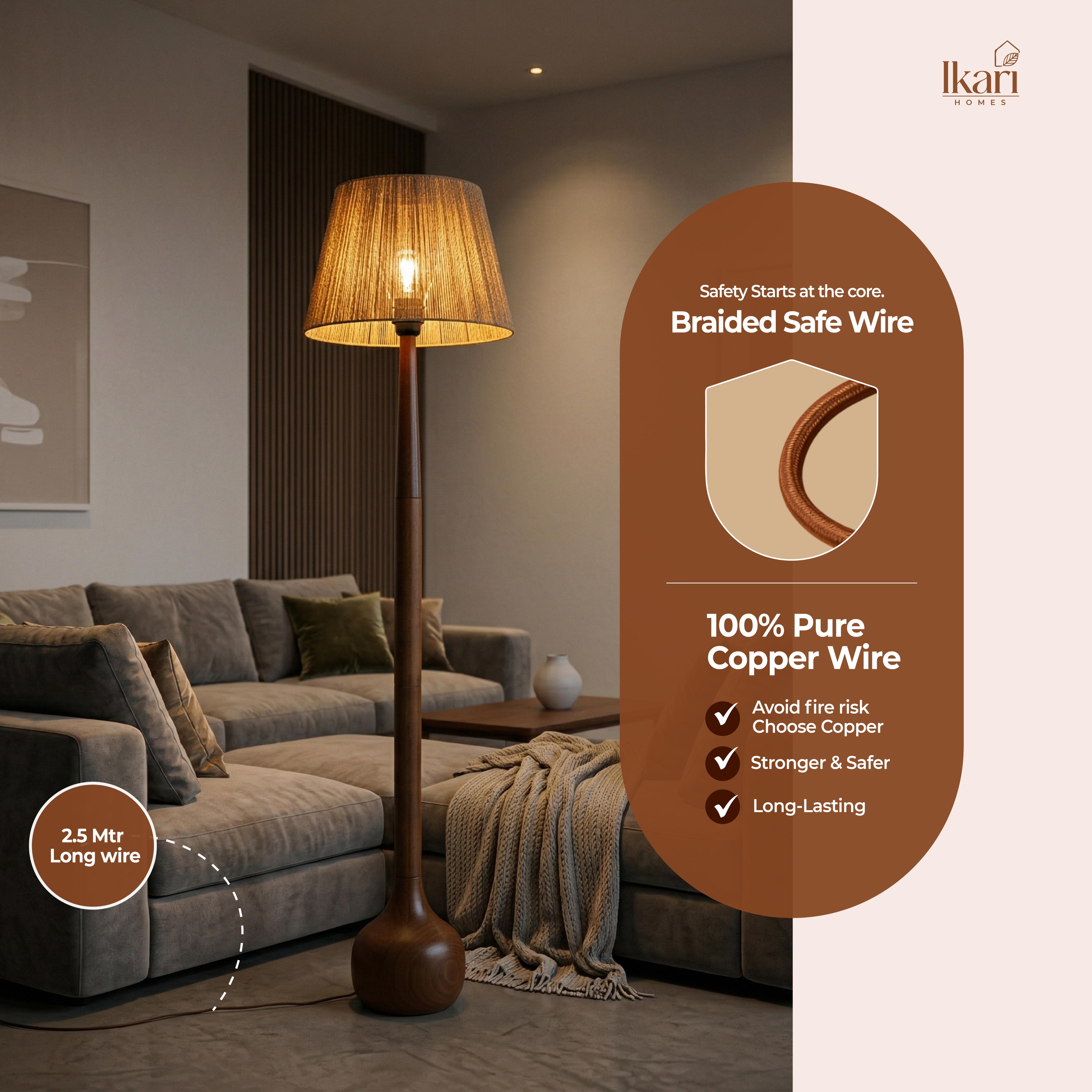 Artisan Raffia Floor Lamp