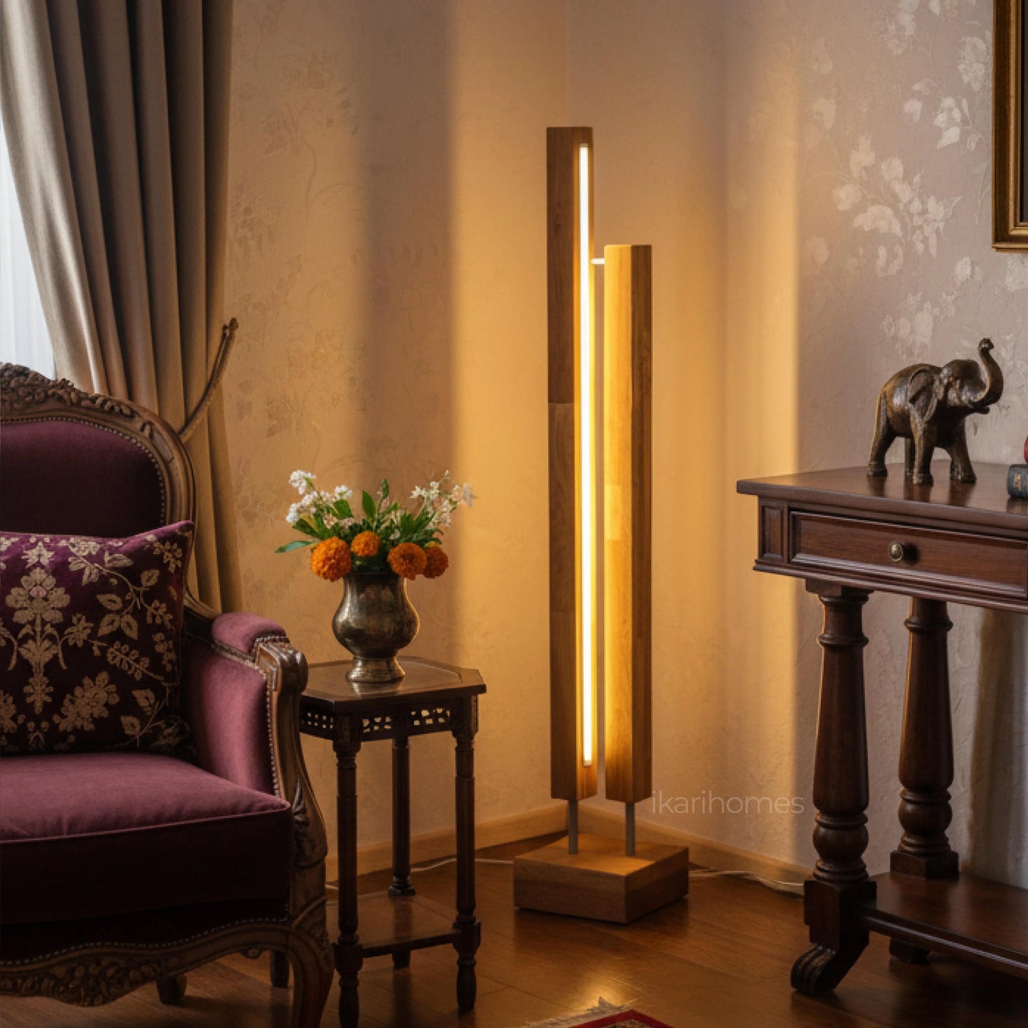 Boho Beam LED Floor Lamp