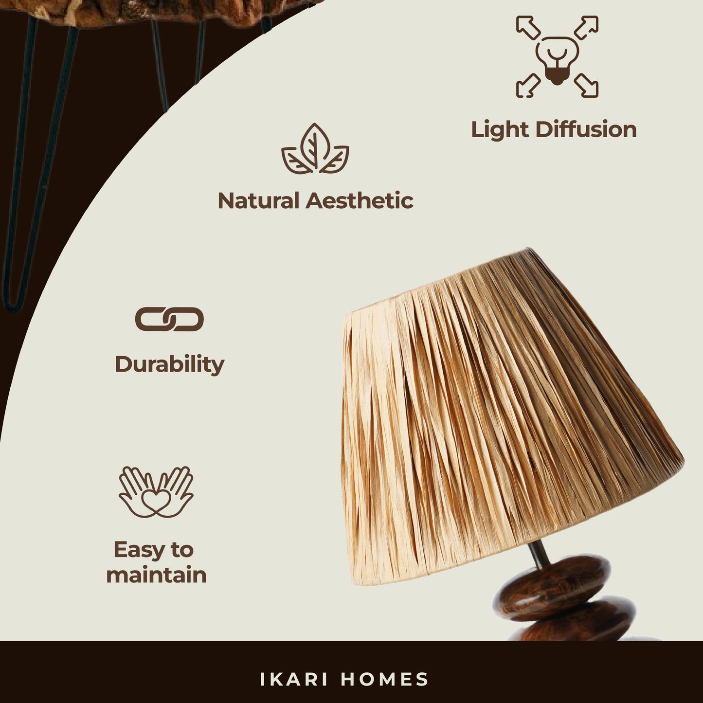 Aura Glow – Rattan Pebble Lamp