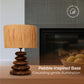 Earth Glow – Rattan Pebble Lamp
