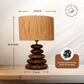 Earth Glow – Rattan Pebble Lamp
