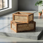 Duo Weave Rattan Baskets - Set of 2