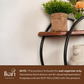Walnut Aura Display Wall Rack