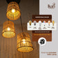 Zigzag Woven Hanging Lamp Chandelier