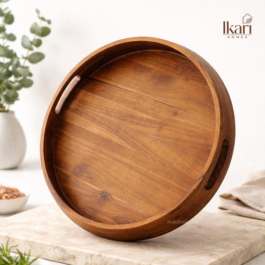 Rustique Boho Premium Acacia Tray 15 in