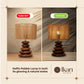Mist Glow – Raffia Pebble Lamp