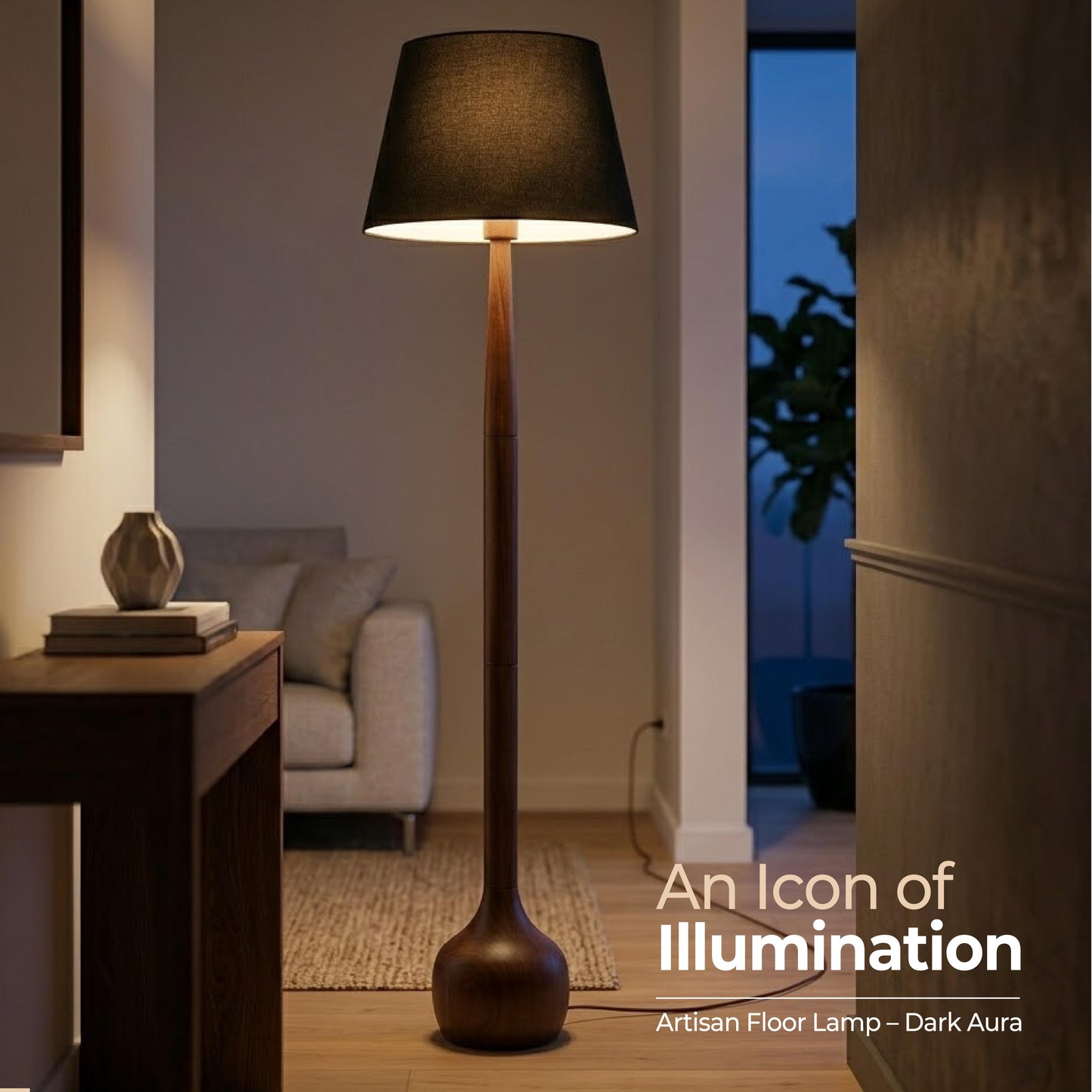 Dark Aura Artisan Floor Lamp
