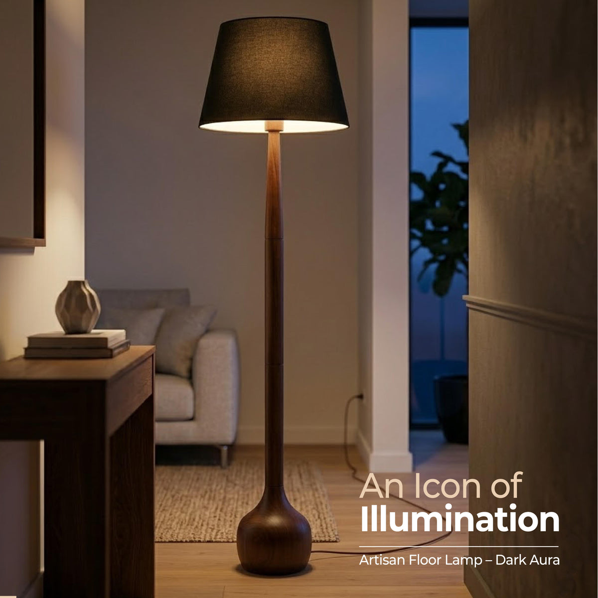 Dark Aura Artisan Floor Lamp