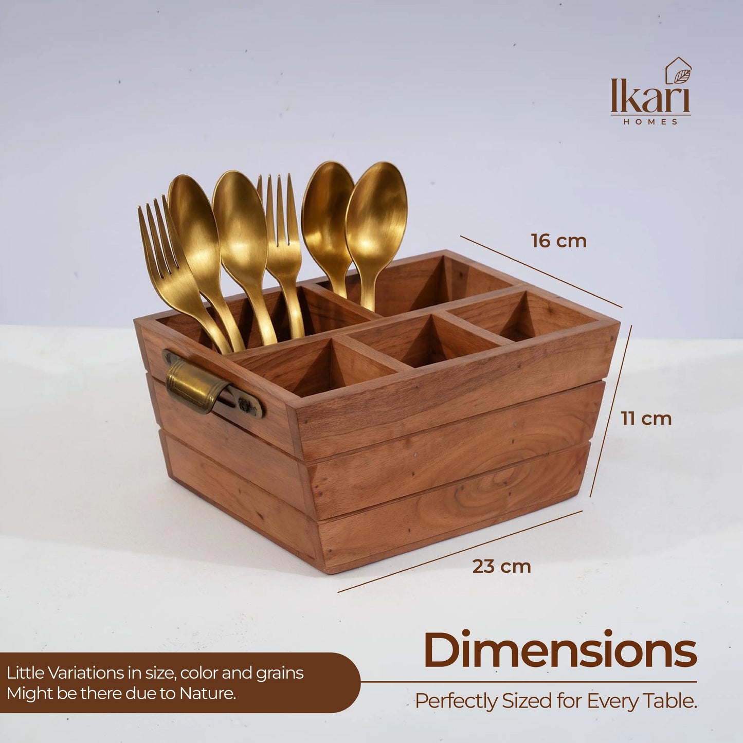 Woodura Caddy Big with Antique handles