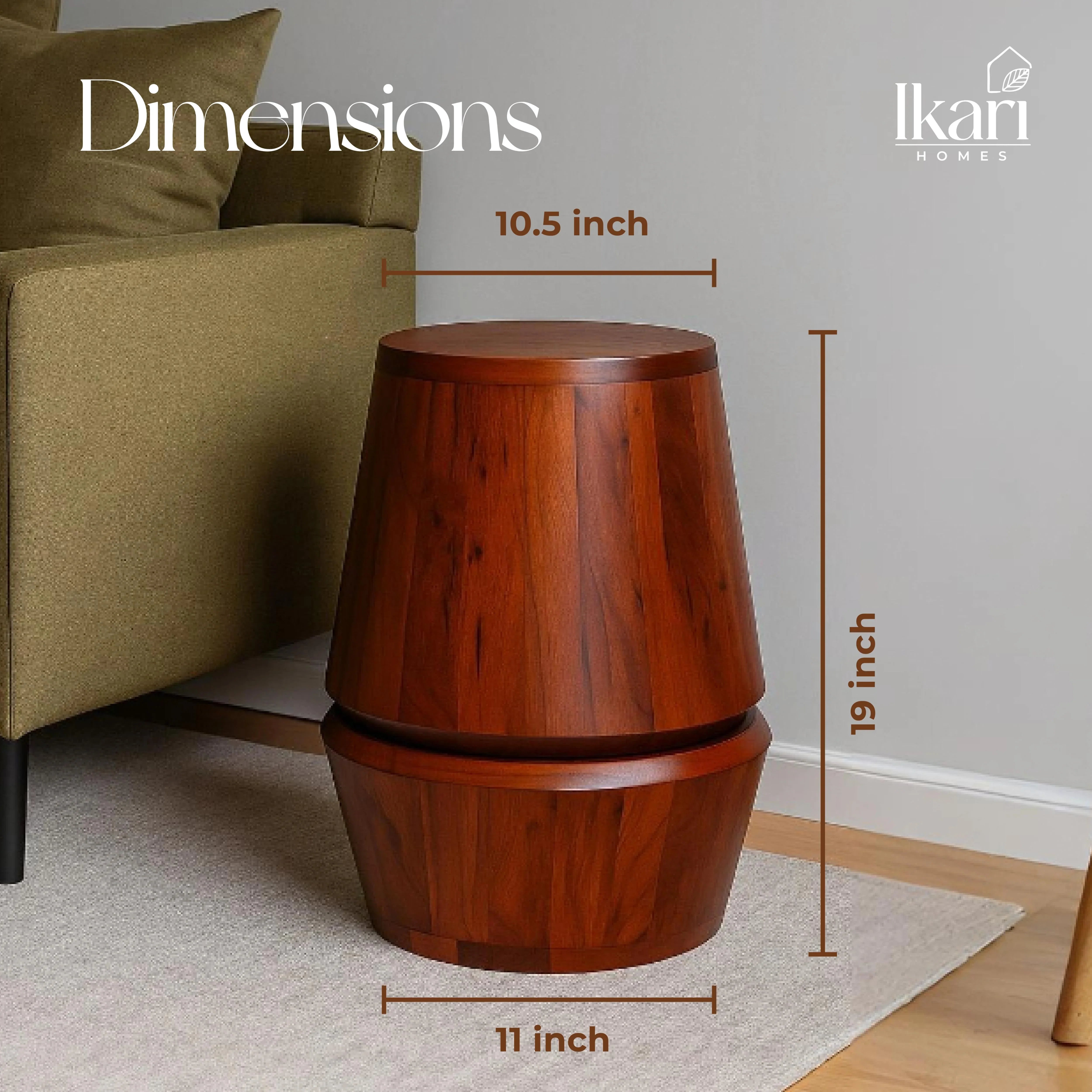 Terra Perch Acacia Side Accent Table