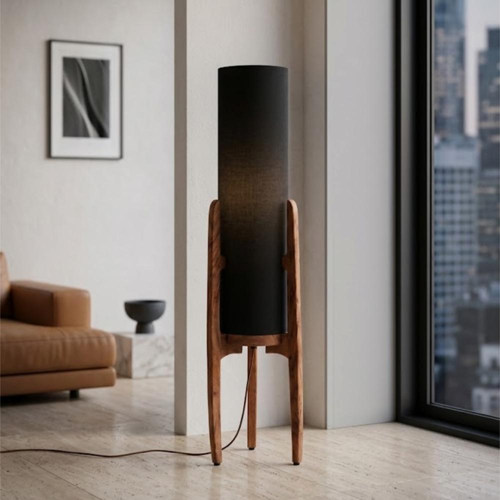 Midblack Weave Floor Lamp