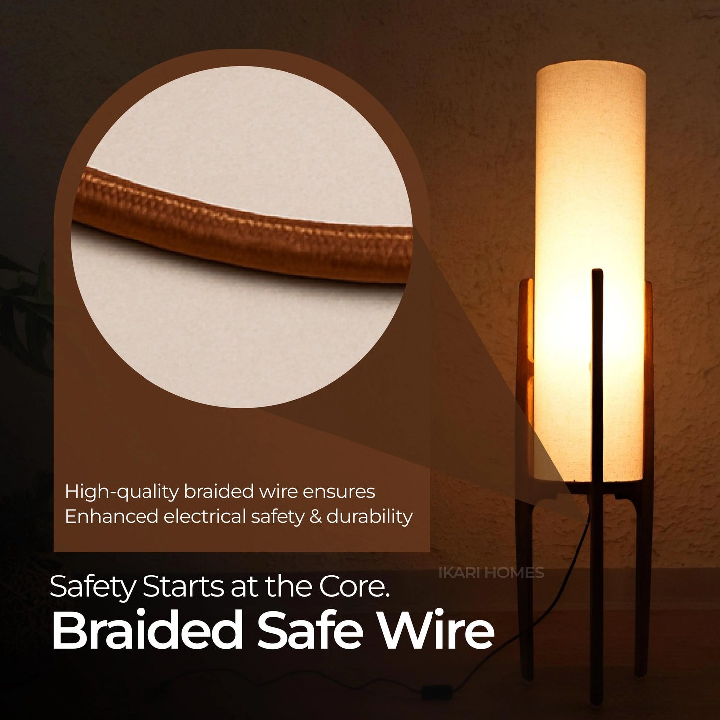 Nature Weave Floor Lamp - The Art of Ambient Light