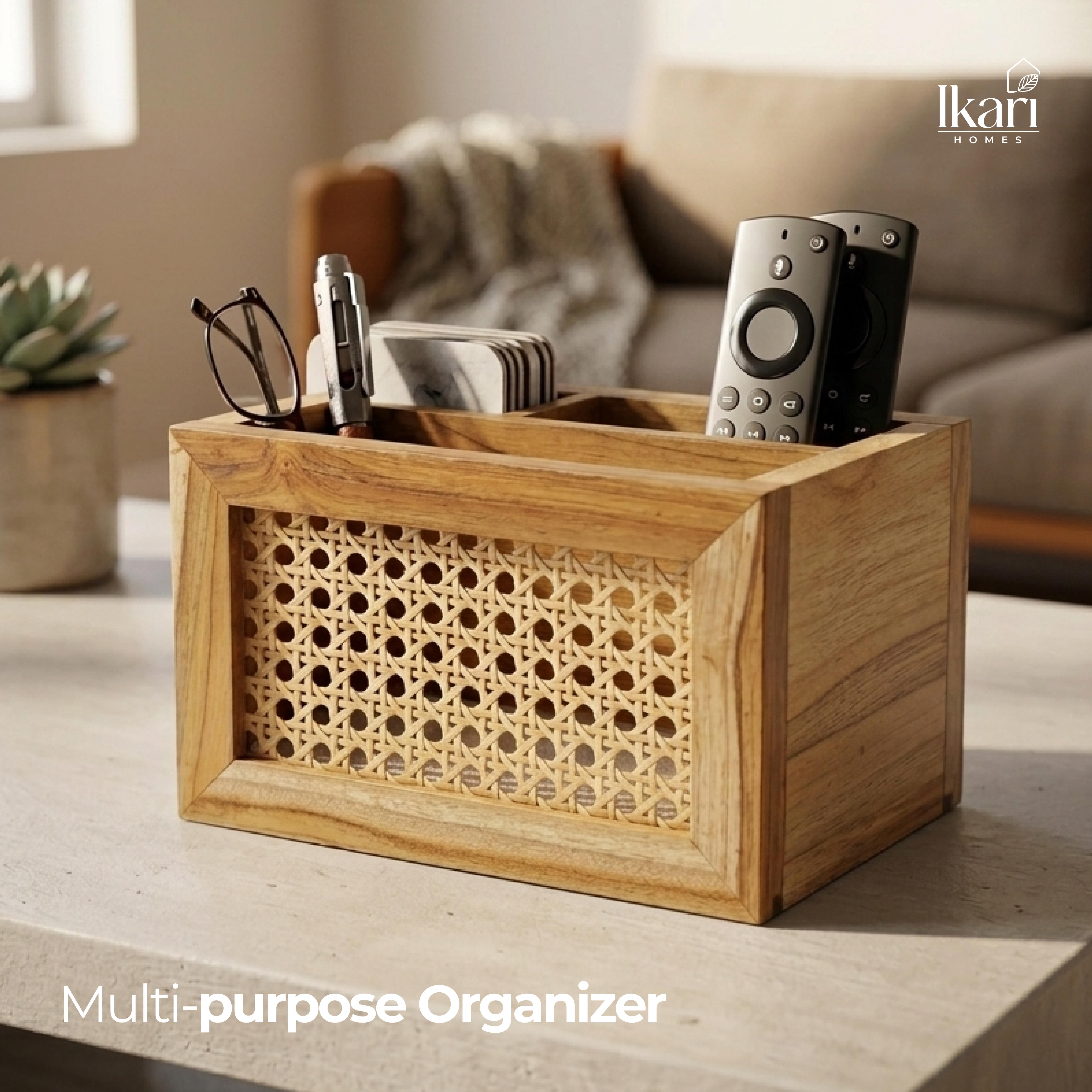 Weave Nest Rattan Cutlery Holder