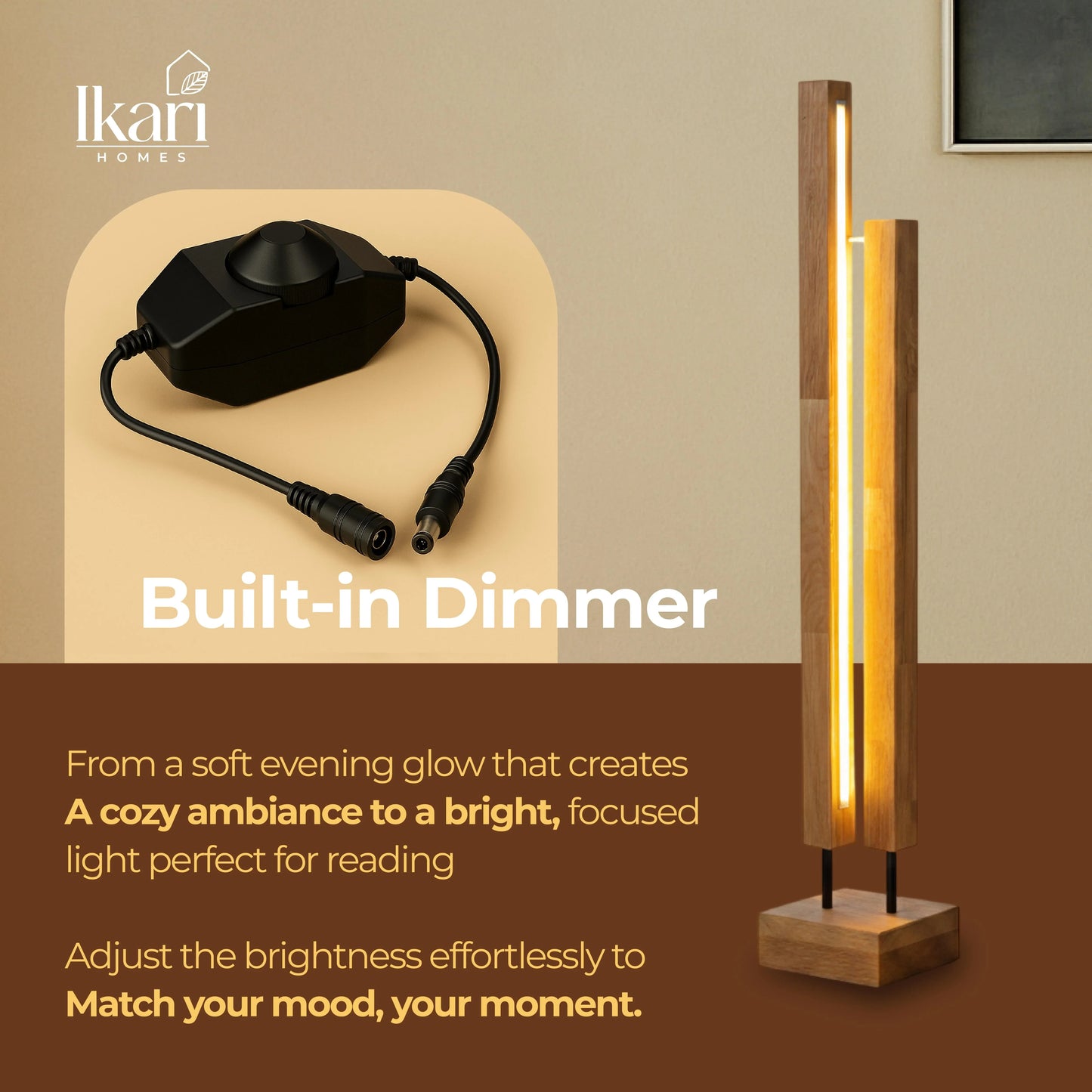 Boho Beam LED Floor Lamp