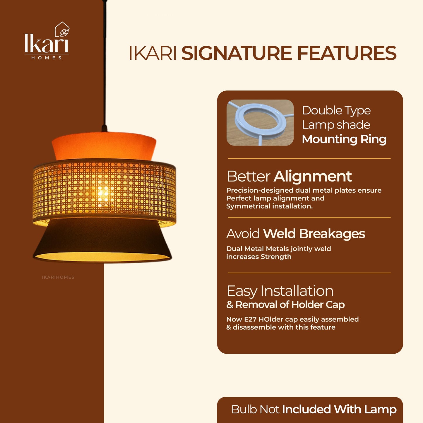 Rattan Pendant Weave Chandelier