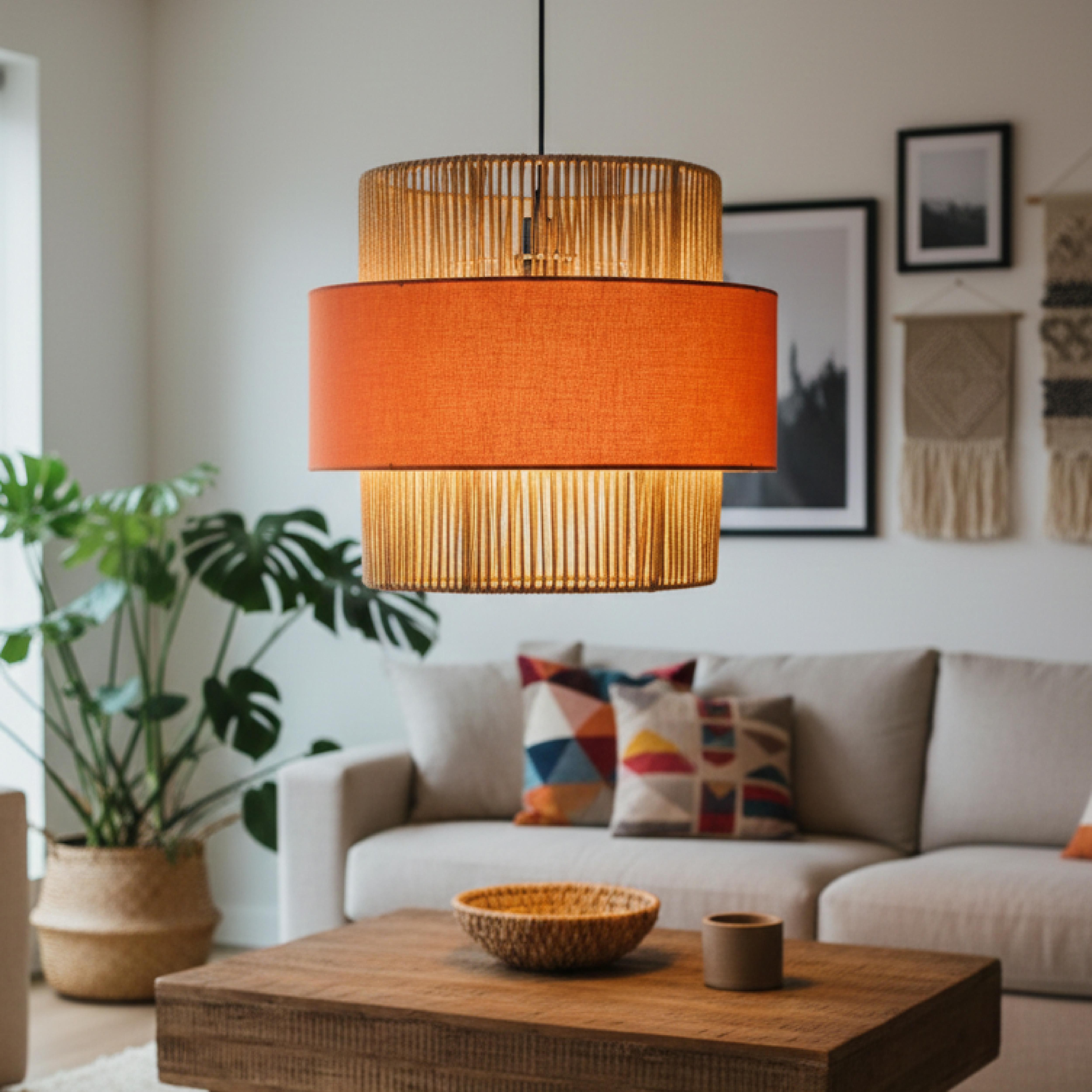 Raffia Dune Weave Chandelier