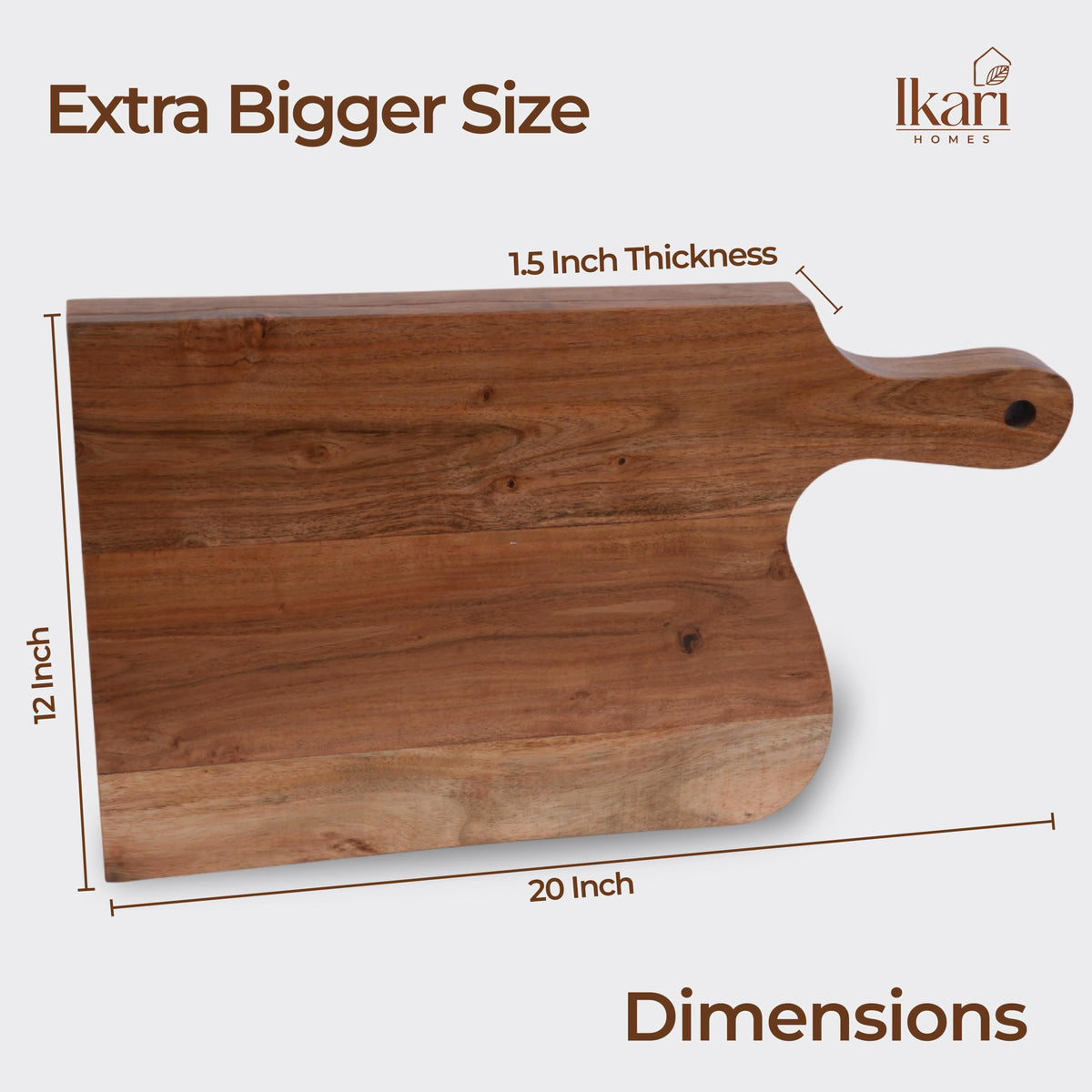 Chop Force Heavy Chopping Board - Washable with Acacia Wood