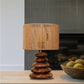 Mist Glow – Raffia Pebble Lamp