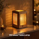 Lumi Rattan Wireless Table Lamp