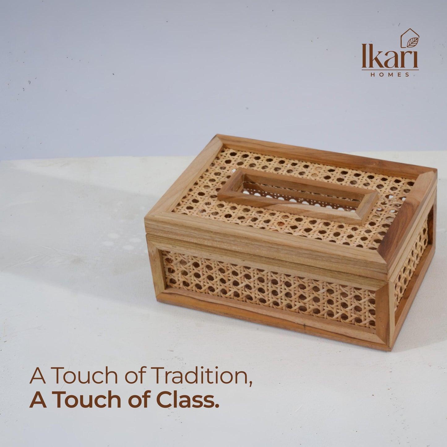 Rattan Tissue Holder
