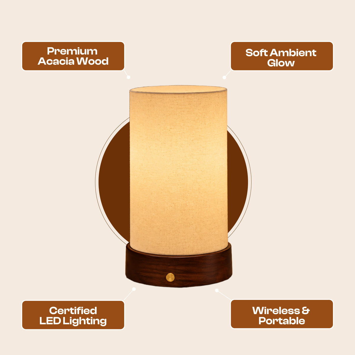 Noor Wireless Table Lamp